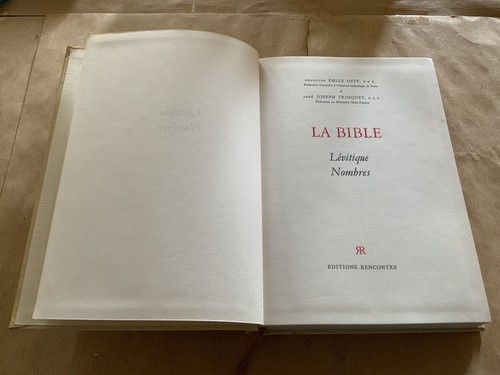 Bible osty lévitique - bible,