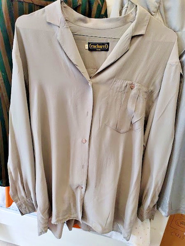 Cacharel chemisier pure soie - soie, t