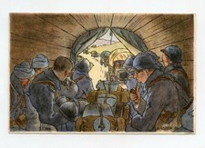 illustrateur GABARD . Guerre, patriotique . L'Auto . Convoi militaire 