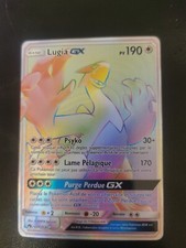 carte pokemon gx full art Lugia Fr rainbow Secret