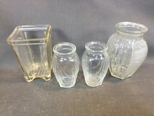 Lot de 4 anciens pots à bulbe