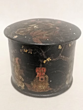 Superbe boîte  ronde en bois