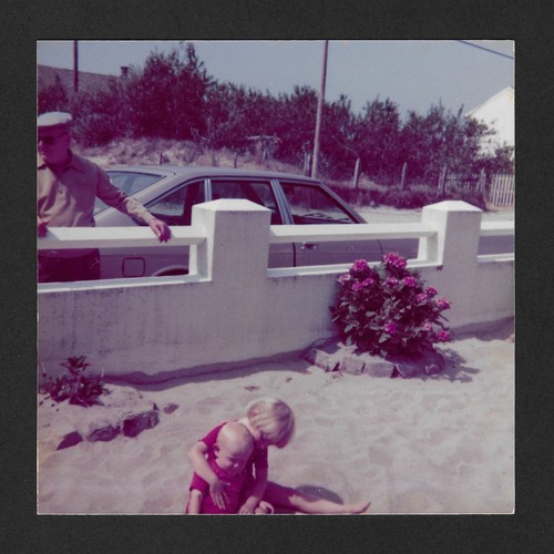 Plage enfants route