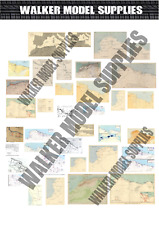 1/35 Echelle WW2 Cartes Nord Afrique Decals.model/Diorama/Soldat 1