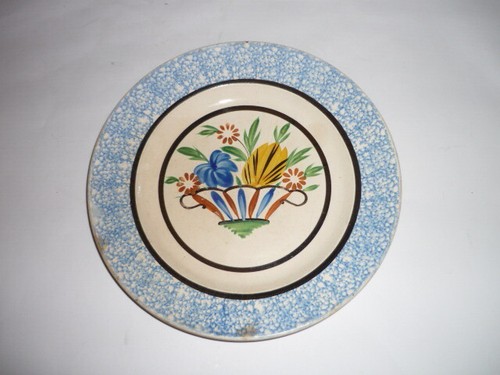 Assiette ancienne faience - assiette,