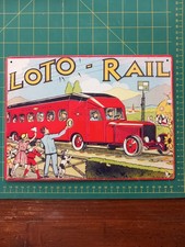 Plaque métal Loto Rail 28x21 cms