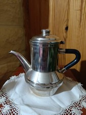 Théière en métal argenté art déco poinçons à définir