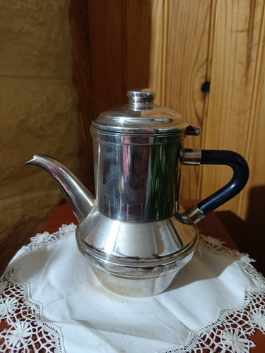 Théière métal argenté - en,