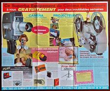 PUB PROLOISIRS CAMERA ET PROJECTEUR 8 MM ANCIEN LA GUILDE