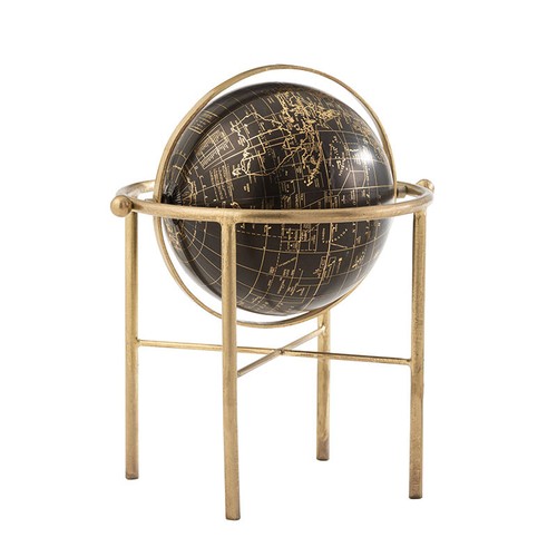 Globe terrestre vintage métal