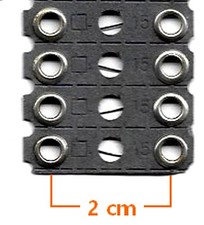 X4 recharge 15A pour porte fusible en porcelaine Legrand réf 283 15