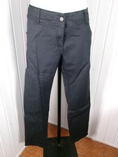 Pantalon  coton bleu enduit taille haute reglable TERRE DE MARINS 42/44