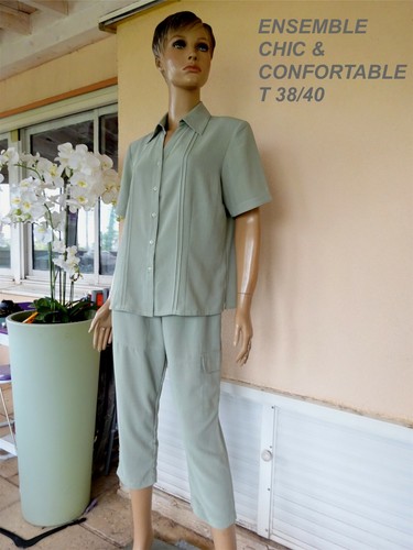 Ensemble pantacourt veste - ensemble,