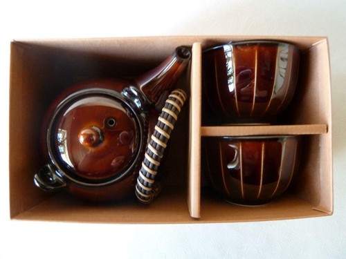 Théière tasses cadeau - théière, tasses,