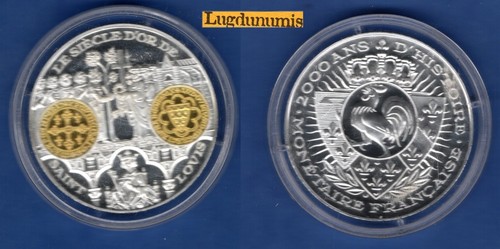 Médaille ecu louis xi - médaille, de