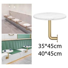 Table d'appoint ronde murale, piètement en fer, style moderne gain de