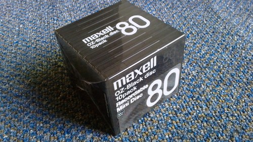 Minidisc maxell black md - maxell,