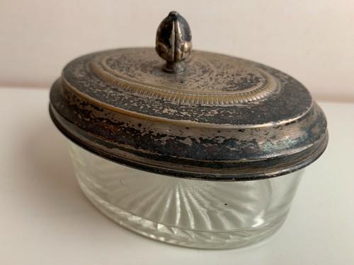 Ancienne bonbonnière verre - ancienne,