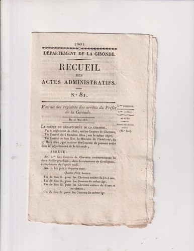 Mai 1823 hippodrome - 21, 1823.