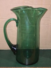 Ancien pichet à cidre verre vert