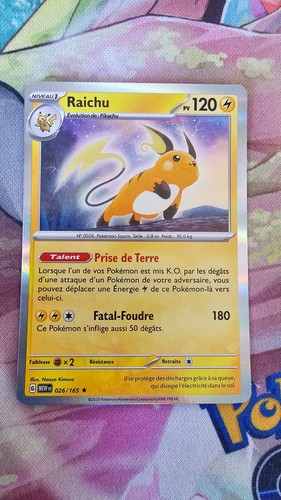 Raichu holo 120pv - holo, 026/165