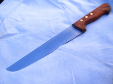 ancien couteau professionnel de boucher a découper la viande 39 cm