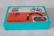 Vintage german bicycle repair kit Rema Tip Top advertising plastic box Germany