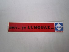 AUTOCOLLANT STICKERS VINTAGE MOI JE LUMOGAZ CAMPING GAZ INTERNATIONAL