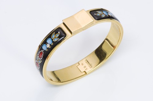 Hermes paris gold plated black - paris,