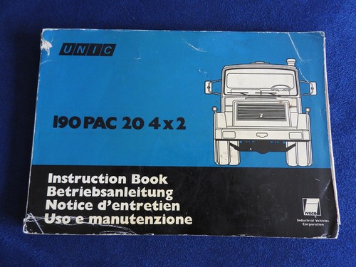 Notice entretien unic - unic, iveco