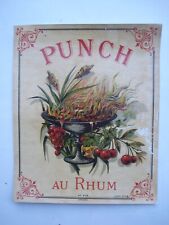 ETIQUETTE PUNCH au Rhum