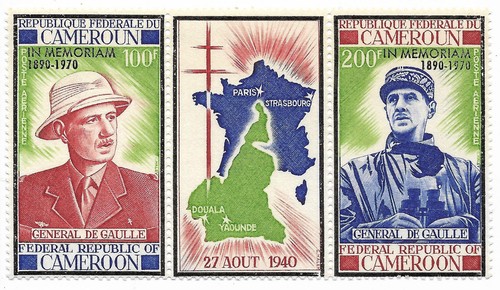 Cameroun 1971 gaulle 2 - cameroun.-1971-ch, de