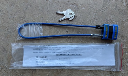 Mossberg cable lock - mossberg, keys
