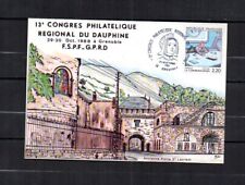 13eme CONGRES PHILATELIQUE DU DAUPHINE - Rare Carte Philatélique 1988