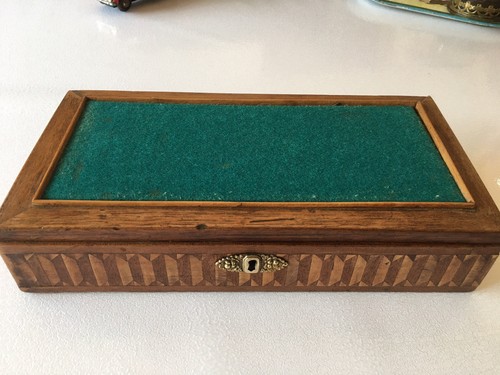 Boîte ancienne marqueterie - boîte, en