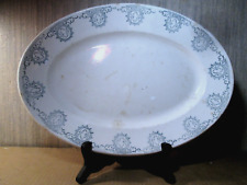 PLAT de SERVICE oval faience Earthenware Dish Faienceries du Rhone LABRUT frères