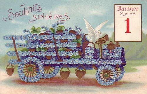 Cpa fantaisie relief - fantaisie, souhaits