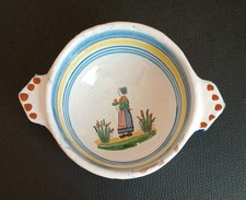Ancien Bol en Faïence de QUIMPER 19ème - Diamètre 12 cm