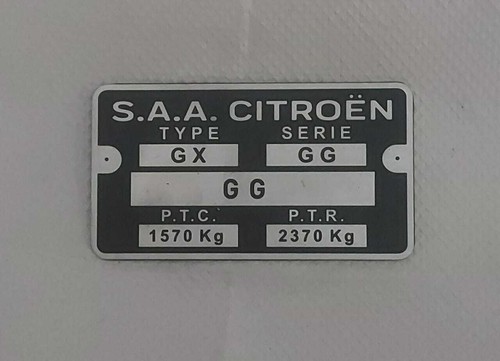 Plaque signalétique citroen - signalétique,