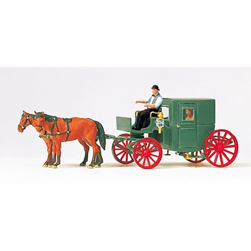 Cheval tire carrosse fermé - tire,