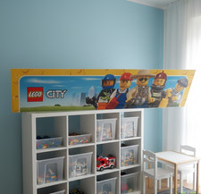 Fronton / Enseigne LEGO CITY PLV | Aimants | 133x32 cm / ULTRA RARE