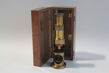 Microscope en laiton à niche