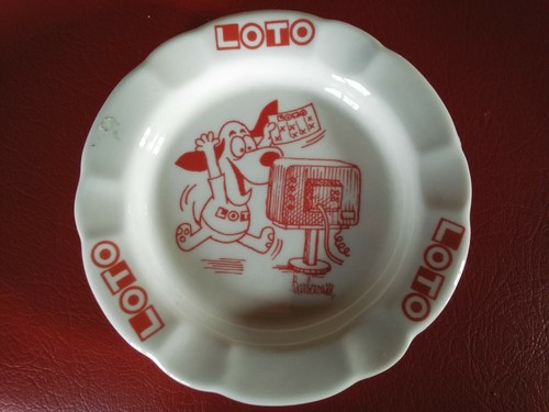 Cendrier publicitaire loto - cendrier,