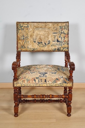 Chaise bras époque louis - à,