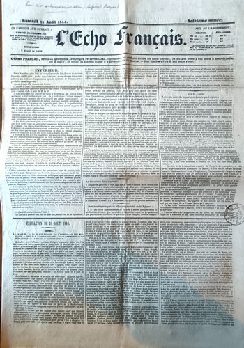 Vieux journal l echo - vieux, l'echo