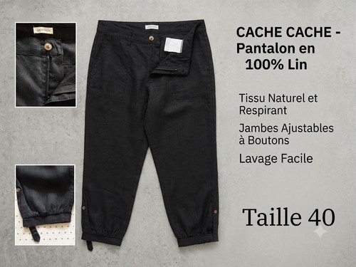 Pantacourt jambes revers