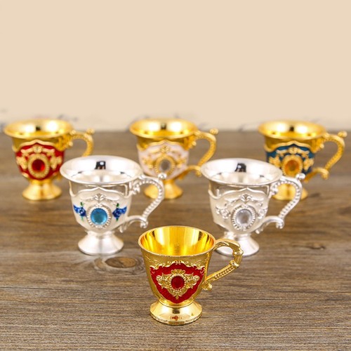 Tasse métal verre - , à