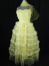 Vintage 50s Jaune Citron à