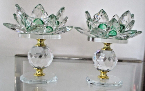 Magnifique paire bougeoirs - paire,