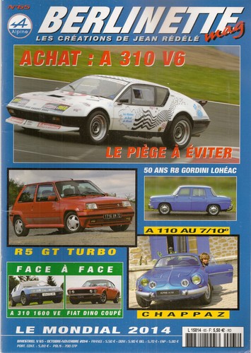 Berlinette mag alpine a310 - 65,